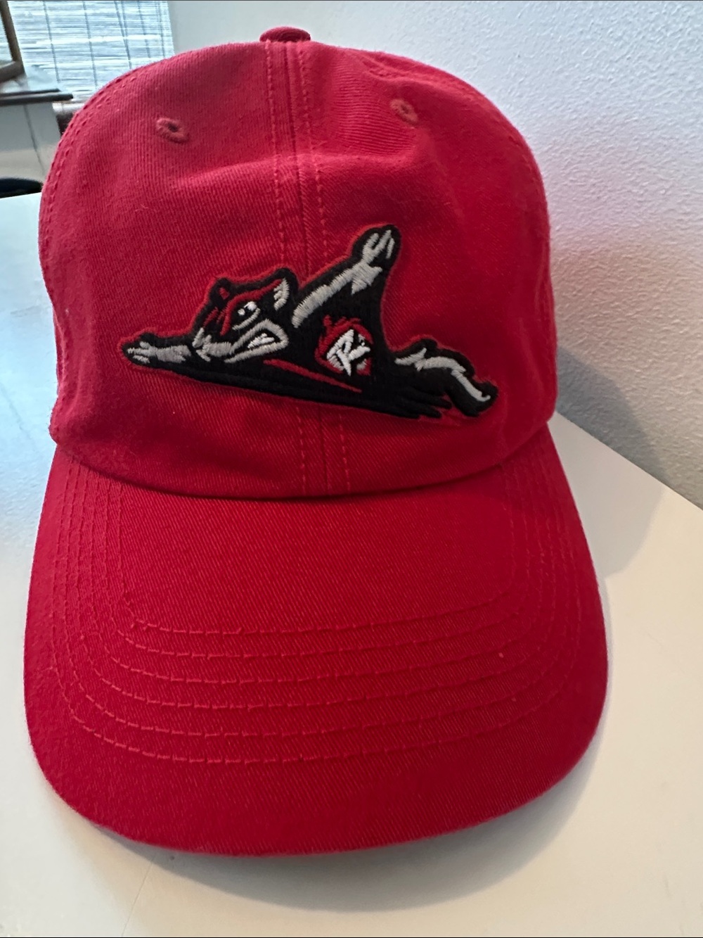 Red Baseball Cap with Embroidery Richmond Flying Squirrels